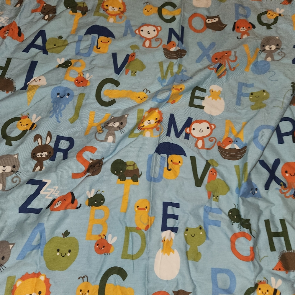 Alphabet cloth shower curtain